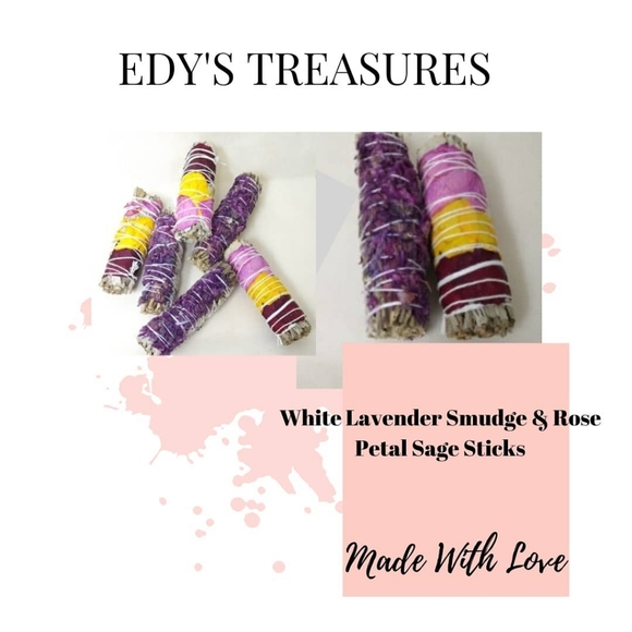Other - ✨SALE White Lavender Smudge & Rose Petal Sage Set
